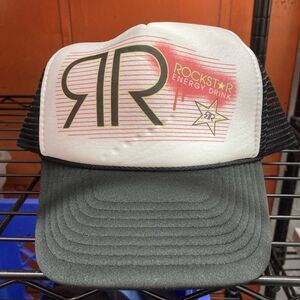 Rockstar Energy Drink Trucker Hat Black Foam Baseball Cap Snapback Nissun Mesh